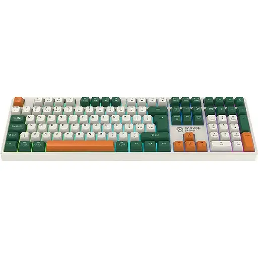 Клавіатура Canyon keyboard Shadder GKW-11 Mech RGB UK/US Wireless White (CND-SKBW11) - фото 6
