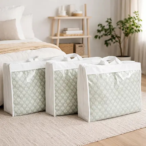 Набор сумок-органайзеров для вещей ORGANIZE S 3 шт (белый) - фото 1