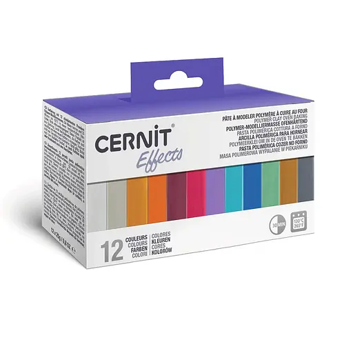 Набір пластики Effects Colours 12х25г Cernit - фото 3