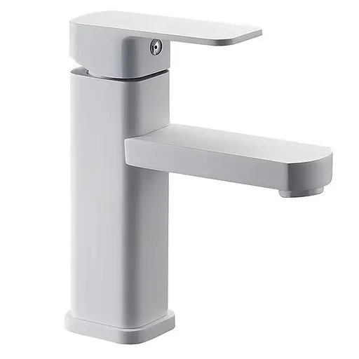 Змішувач для умивальника Zegor LEB1-123YW одноважільний білий 30412 - фото 1