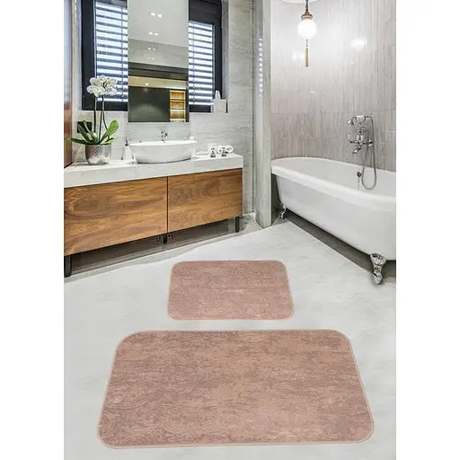 Набір килимків для ванної кімнати Diva Gold L Brown 60 x 100 + 50 x 60