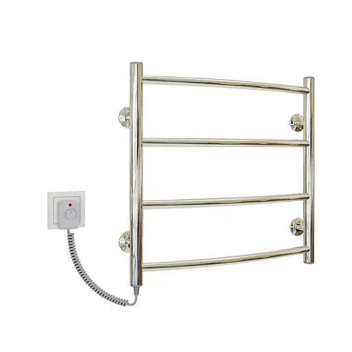 Електрична рушникосушарка Kosser Дуга 500x500/4 EL рег. ДД06ЕL, Хром, Ліве - фото 1