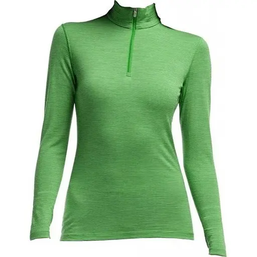 Термокофта Icebreaker BF 200 Oasis LS Half Zip Stripe WMN Green L (1052-101 504 301 L)