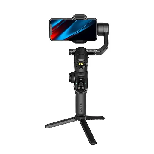 Триосьовий стабілізатор Aochuan Professional Gimbal Stabilizer for Smartphone Smart S2 Чорний - фото 5