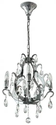Люстра свічка Brille підвісна кришталева E14 60W CH (BCL-065S/4)