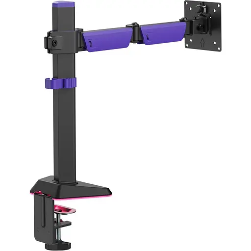 Настільне кріплення для монітора Gamepro MAG101V RGB 17`-40` Black/Violet [148276] - фото 5
