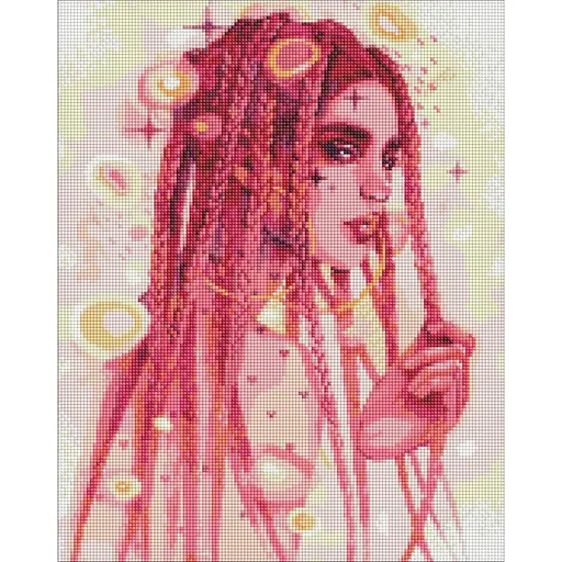 Алмазна мозаїка Дивовижна незнайомка lesya_nedzelska_art Ідейка AMO7495 40х50 см