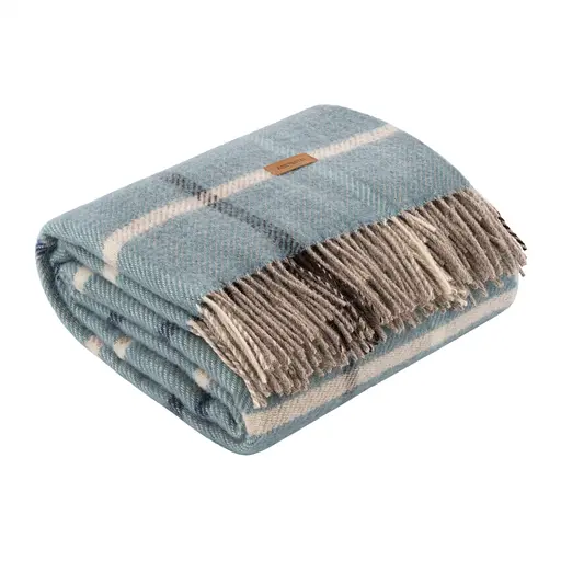 Плед Ardesto Leonardo Alpina 100% вовна блакитний 140 x 200 см (ART0704LM) - фото 4