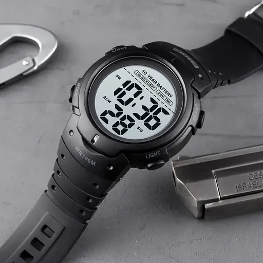 Часы Skmei Neon 10 Bar Black - фото 8