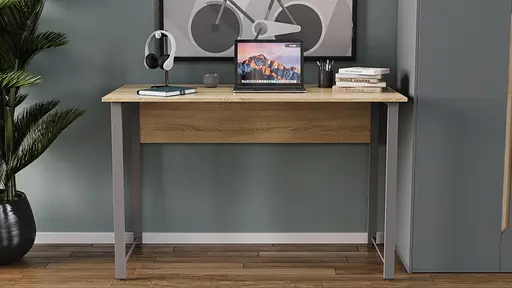 Комп'ютерний стіл Ferrum-decor Курт 75x140x60 сірий ДСП Дуб Сонома 16мм (FRD-101848) - фото 6