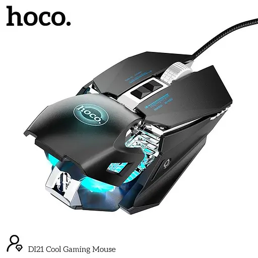 Миша Hoco DI21 Cool Gaming Mouse 7200dpi дротова ігрова з підсвіткою - фото 8