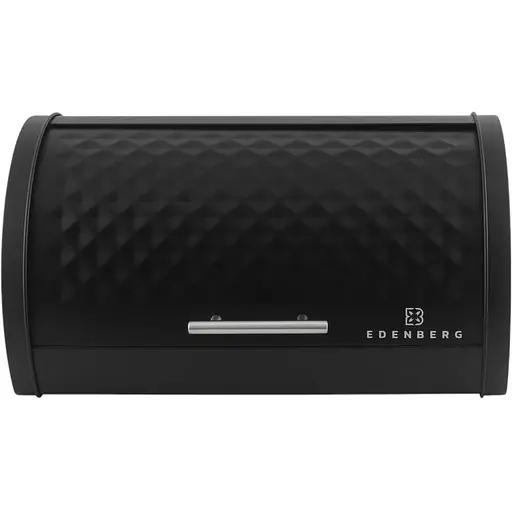 Хлібниця з нержавіючої сталі Edenberg 38.5x27x19 см чорна EB-133 - фото 2