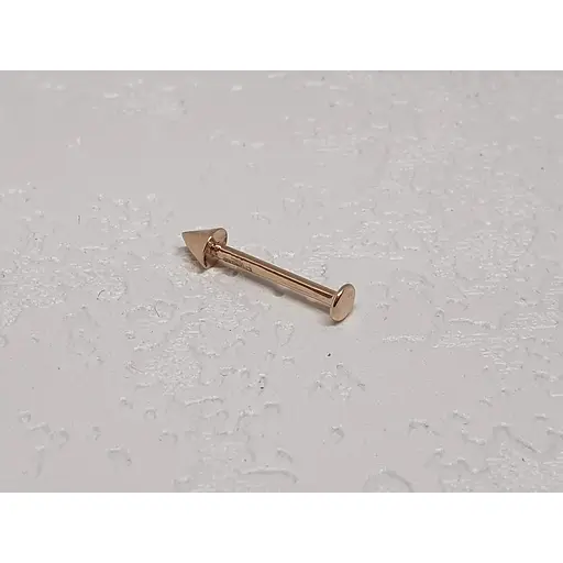 Золота сережка-пирсинг для пірсингу губи Dear. 7016 - фото 2