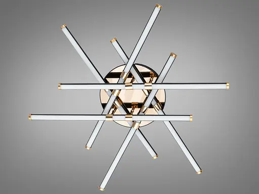 Стельова LED люстра Diasha чорна 80 Вт до 14 м² - фото 7