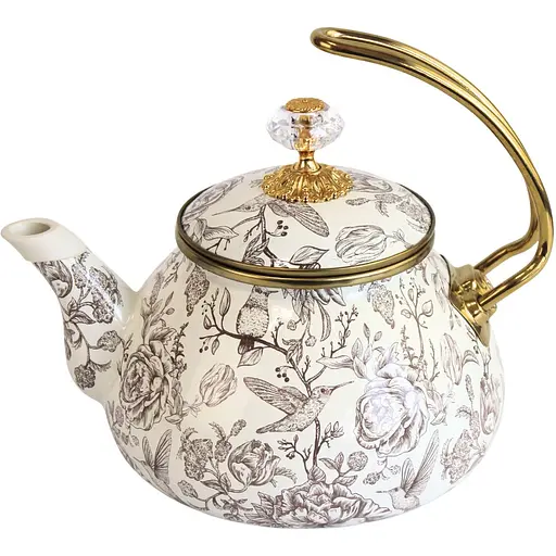 Чайник эмалированный Elmani Bird с крышкой 2.2 л