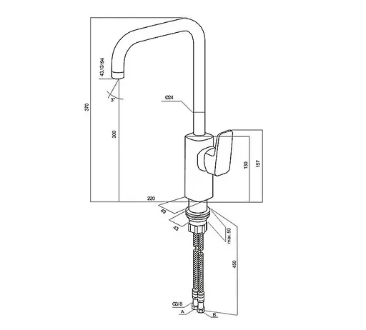 Змішувач для кухні AM.PM Spirit F7007000 Хром - фото 2