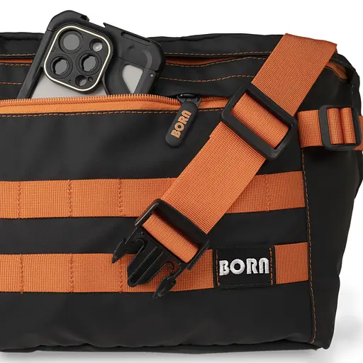 Сумка Born TechTrail bag черно-оранжевая - фото 5