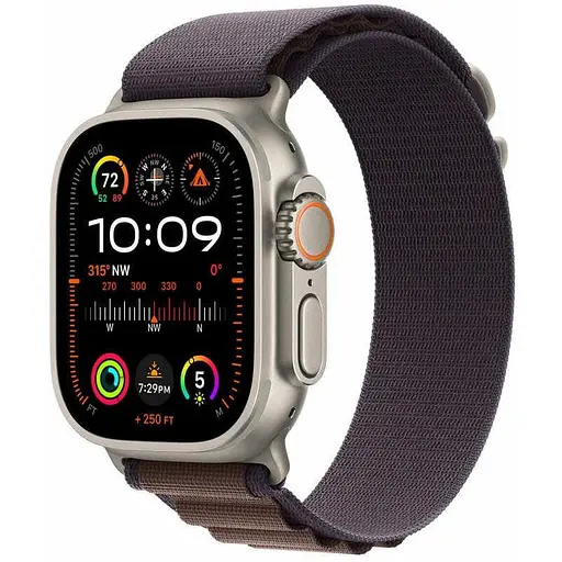 Смарт-часы Apple Watch Ultra 2 GPS + Cellular 49 mm Titanium Case with Indigo Alpine Loop-Small (MRER3)
