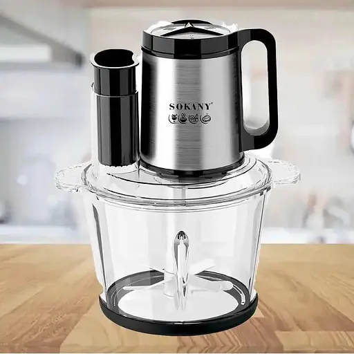 Многофункциональный блендер Sokany SK-06011 стеклянная чаша 5в1 1000Вт 3.5л - фото 4