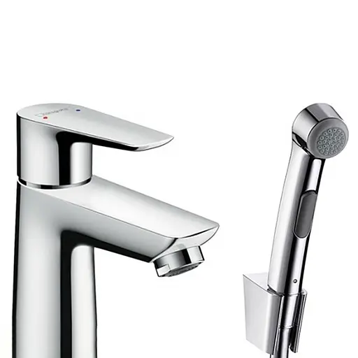 Змішувач Hansgrohe Talis E 110 для умивальника з гігієнічною лійкою 71729000, Хром - фото 1