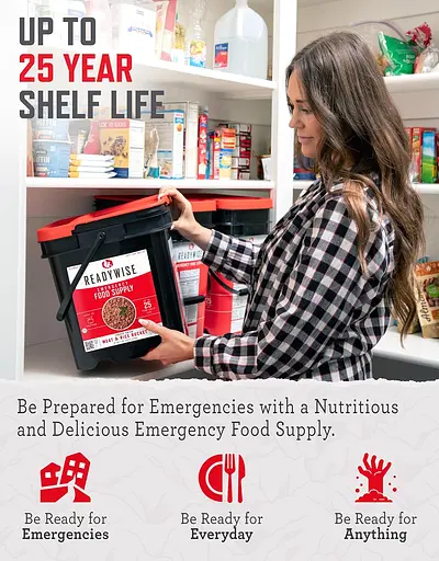 Набор сублимированного мяса и риса с длительным сроком хранения 25 лет Readywise, 88 порций (101077) - фото 4