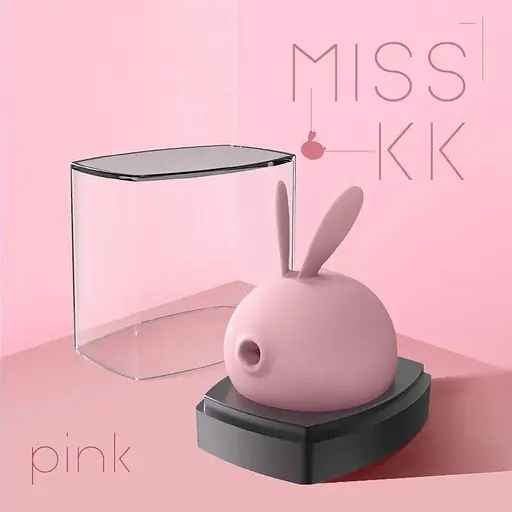 Вакуумный стимулятор с вибрацией KissToy Miss KK Рожевий - фото 10
