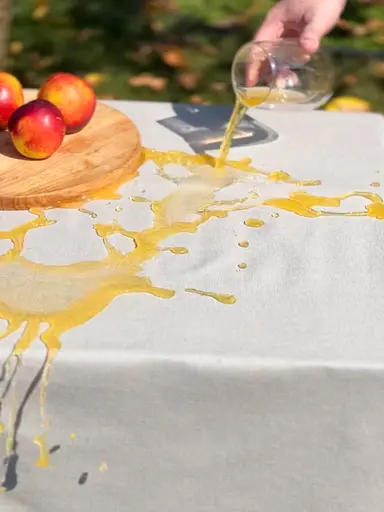 Водовідштовхувальна скатертина Сірий однотон 280х140 см (+ 6 серветок 30х40) - фото 5