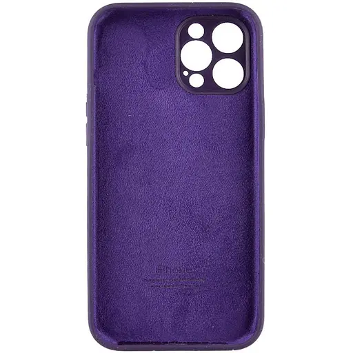 Чехол Epik Silicone Case Full Camera Protective AA для Apple iPhone 12 Pro 6.1 Фиолетовый/Elderberry - фото 4