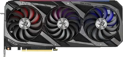 Видеокарта ASUS RTX 3060Ti 8Gb ROG Strix V2 Gaming OC LHR (ROG-STRIX-RTX3060TI-O8G-V2-GAMING) (GDDR6, 256 bit, PCI-E v4.0 x16) Б/у - фото 1