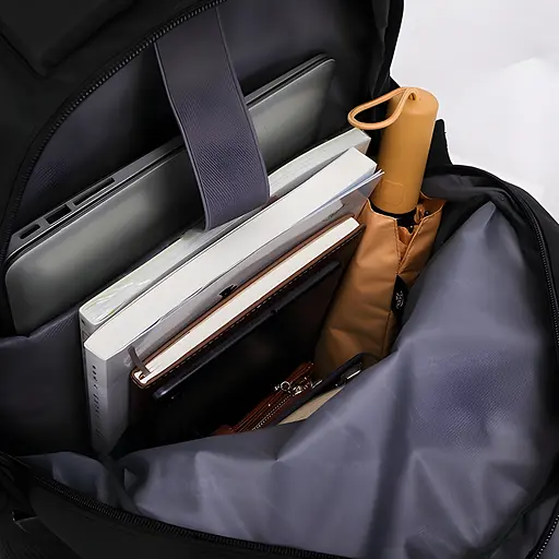 Універсальний міський рюкзак Justpack з ортопедичною спинкою чорний 31 х 48 х 19 см (5773) - фото 8