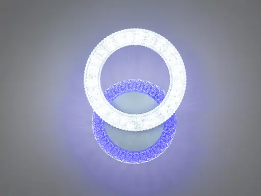 Світлодіодний світильник з кольоровою підсвіткою, 22W, білий - фото 3