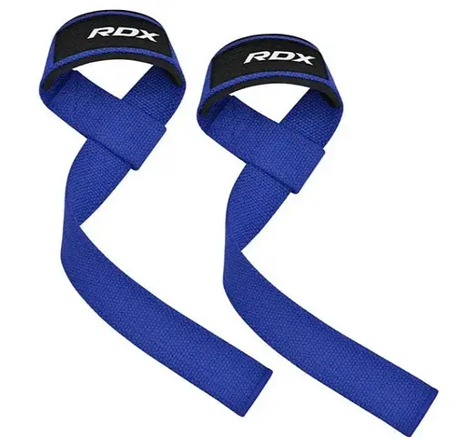 Лямки для тяги RDX W1 Gym Single Strap Blue Plus (WAN-W1U+) - фото 2