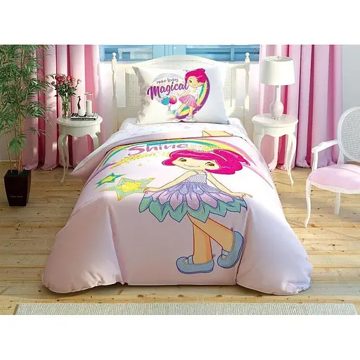 Комплект постільної білизни TAC Disney Shortcake Shine Полуторний Різнокольоровий 000229576