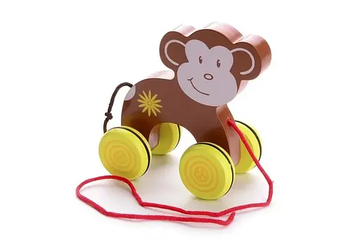 Деревянная обезьяна на веревочке IE174