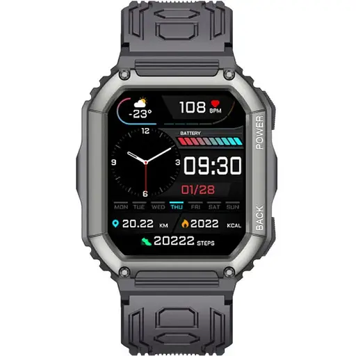 Smart Watch Gelius Pro Tactical Navy GP-SW007 IP68 black UA - фото 5