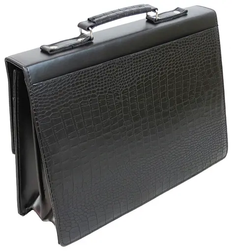 Діловий портфель зі штучної шкіри Portfolio 40х28х6-12 см sum0025042 - фото 7