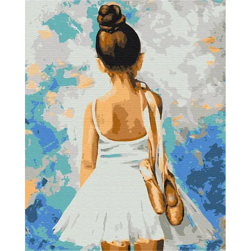 Картина по номерам "Мадемуазель с пуантами" BS28358 Brushme 40х50 см