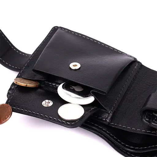 Стильное портмоне из люксовой зернистой кожи флотарий Grande Pelle 12х9х3 см acs0029594 - фото 9