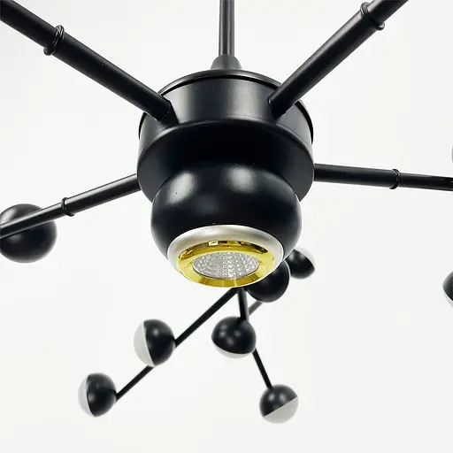 Люстра-молекула в черном цвете на 30 светодиодов Ст. SP 06/30 BK | Line F - фото 4