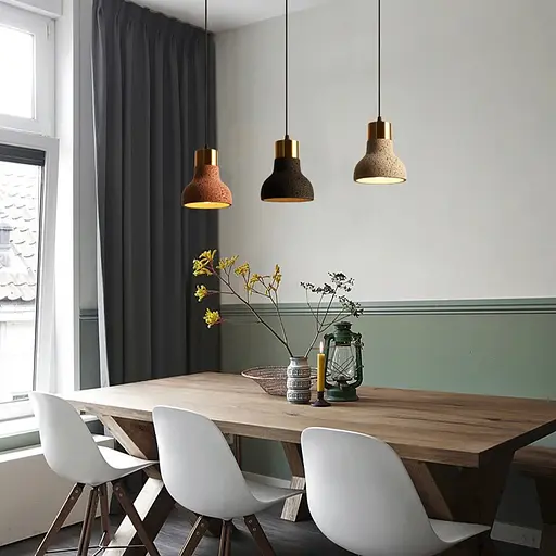 Подвес Terrazzo Toco с розовым бетонным плафоном в стиле Ар-деко | Line F | Арт. MJ167/1 RED - фото 6