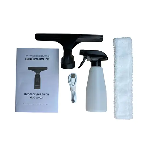 Пылесос для окон Grunhelm GVC-WV03 аккумуляторный (142752) - фото 8