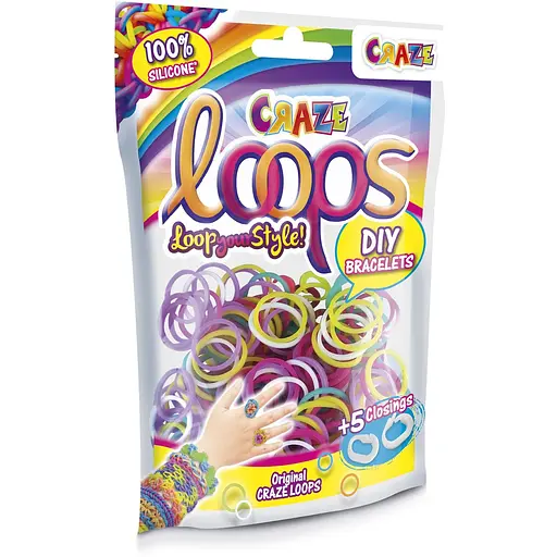 Гумки для плетіння Craze Loops 100 шт. в асортименті (59487) - фото 2