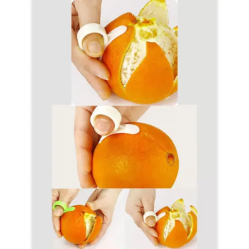 Набор ножей для быстрой чистки цитрусовых апельсинов, мандаринов, лимонов 2 шт., Kitchette Оранжевый 87132 - фото 8