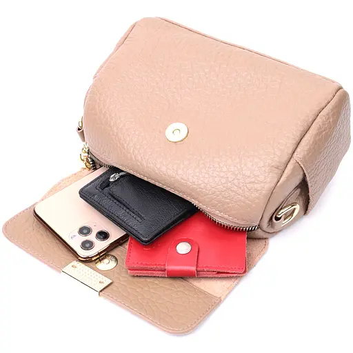 Шкіряна сумка Vintage з оригінальною плечовою лямкою 20.5х13х9.5 см sum0029004 - фото 9