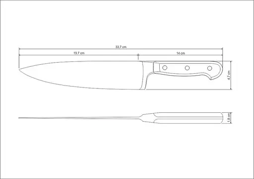 Нож поварский Tramontina Century 203 мм kuh0015798 - фото 2