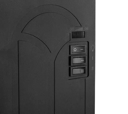 Камін Neo Tools електричний, декоративний, 30м кв., 1500Вт, керамічний нагрів. елемент (PTC), чорний - фото 8