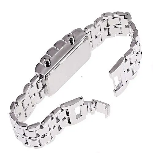 Часы-браслет Led Watch Iron Samurai Серебристый с красными светодиодами (IBW012SR) - фото 4