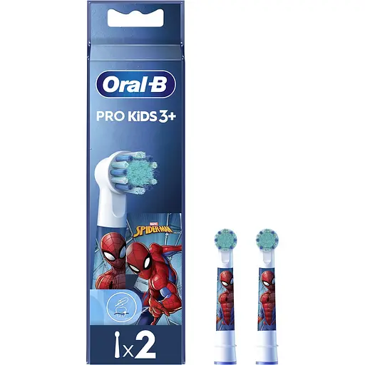 Насадки для електричної зубної щітки Oral-B Kids Людина-павук 2 шт. - фото 1