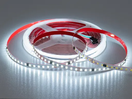Адресна LED стрічка 12В, 126 діодів на метр, 8мм, холодний - фото 1