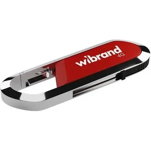 Флеш накопичувач USB 4Gb Wibrand Aligator Dark Red USB 2.0 (WI2.0/AL4U7DR) - фото 1